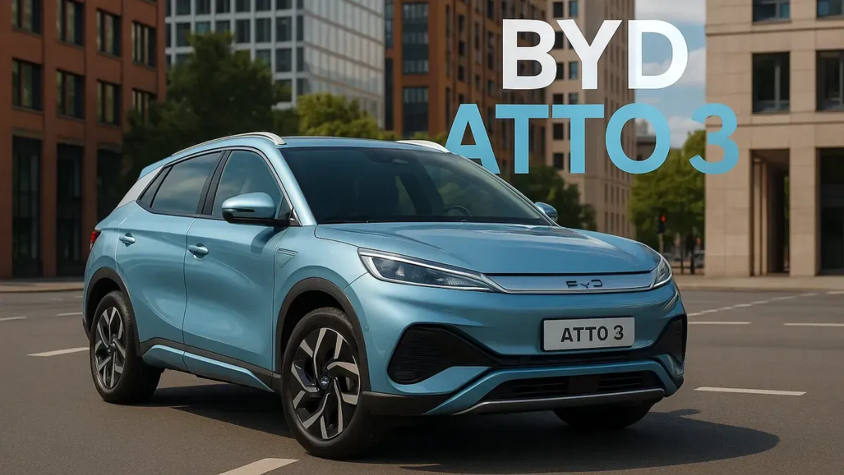 BYD Atto 3 – Premium Electric SUV Starting at ₹33.99 Lakh with Futuristic Design and Long Range