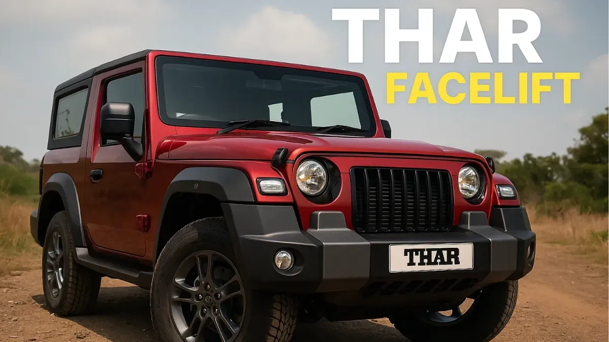 Mahindra Thar Facelift : Iconic SUV Gets a Bold Upgrade